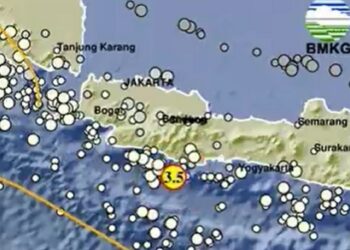 Gempa Magnitudo 3,5 Terjadi di Perairan Pangandaran