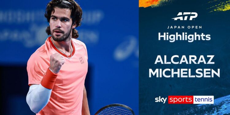 Carlos Alcaraz Awali Pertahanan Gelar Japan Open dengan Kemenangan atas Alex Michelsen
